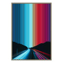 28×38" Metallic Float Frame Canvas - Natural Frame variant