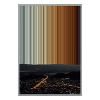 28×38" Metallic Float Frame Canvas - Silver Frame variant