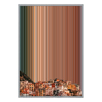 28×38" Metallic Float Frame Canvas - Silver Frame variant