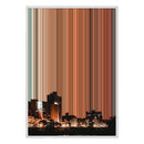 28×38" Metallic Float Frame Canvas - White Frame variant