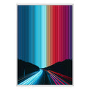 28×38" Metallic Float Frame Canvas - White Frame variant