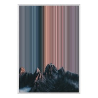 28×38" Metallic Float Frame Canvas - White Frame variant