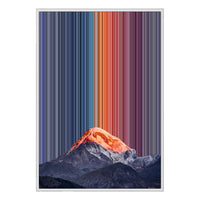 28×38" Metallic Float Frame Canvas - White Frame variant