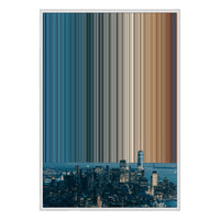 28×38" Metallic Float Frame Canvas - White Frame variant