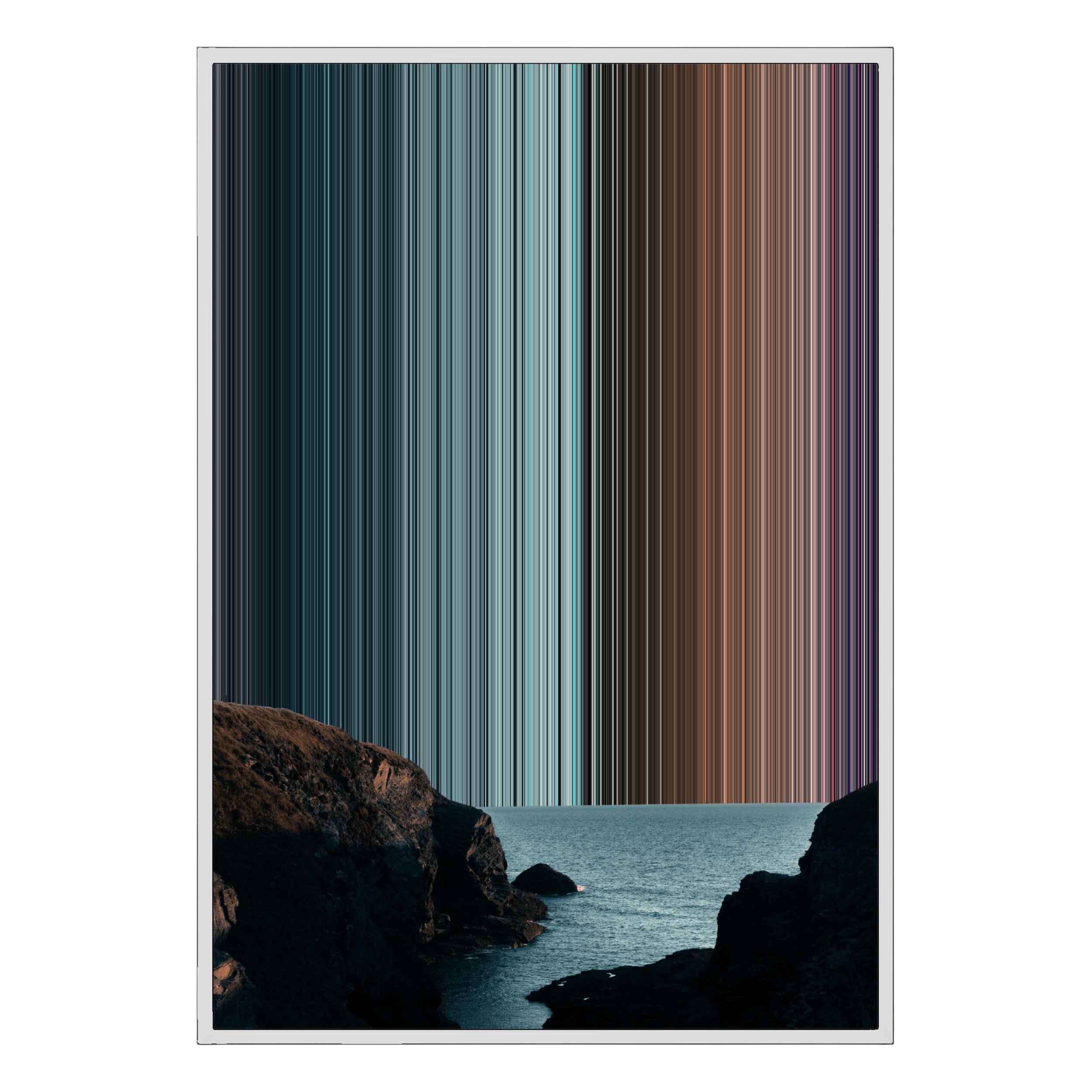 28×38" Metallic Float Frame Canvas - White Frame variant