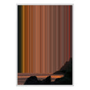 28×38" Metallic Float Frame Canvas - White Frame variant