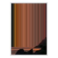 28×38" Metallic Float Frame Canvas - White Frame variant