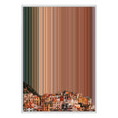 28×38" Metallic Float Frame Canvas - White Frame variant