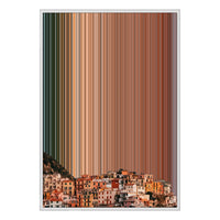 28×38" Metallic Float Frame Canvas - White Frame variant