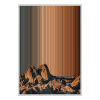 28×38" Metallic Float Frame Canvas - White Frame variant