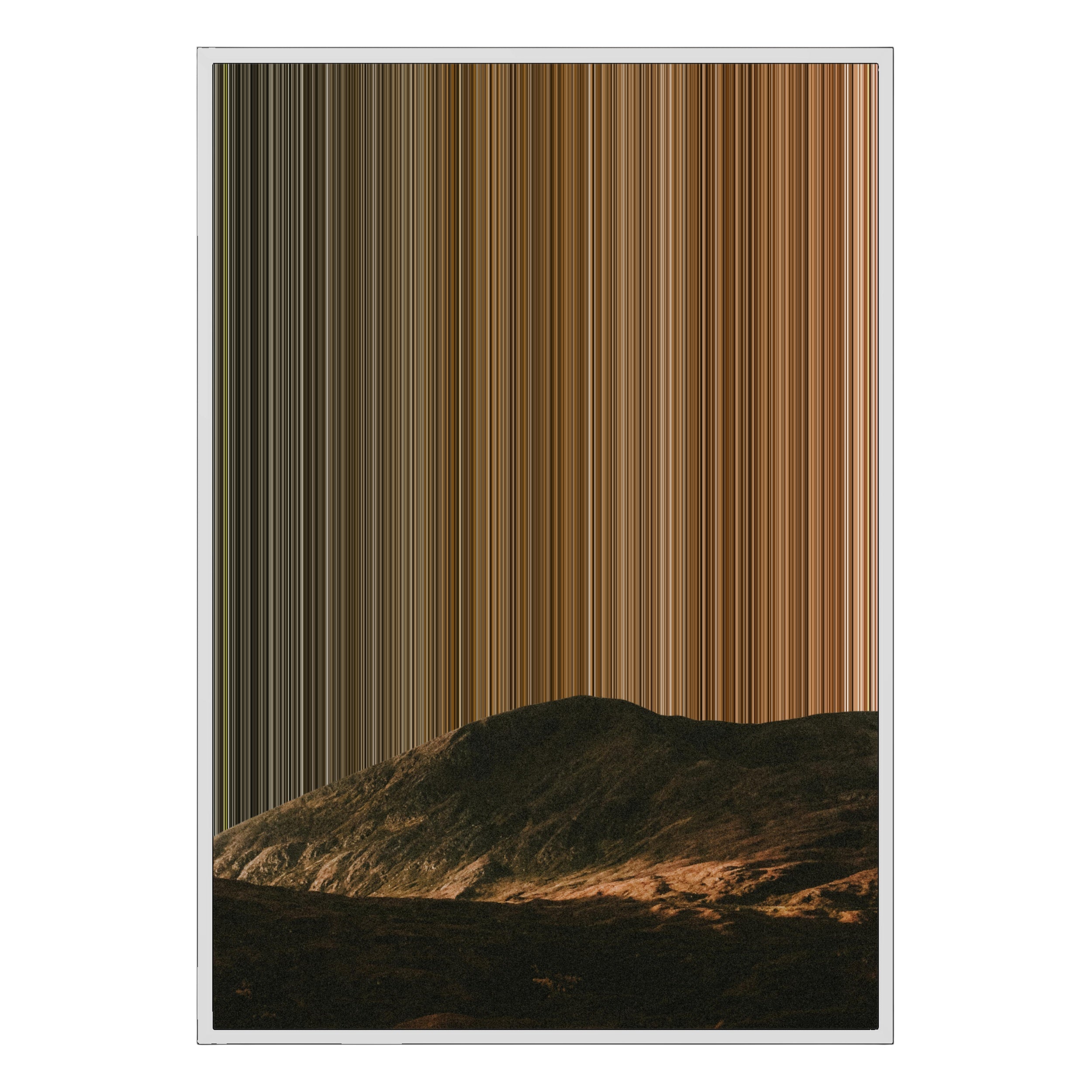 28×38" Metallic Float Frame Canvas - White Frame variant