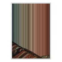 28×38" Metallic Float Frame Canvas - White Frame variant