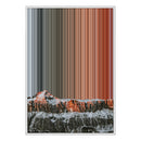 28×38" Metallic Float Frame Canvas - White Frame variant