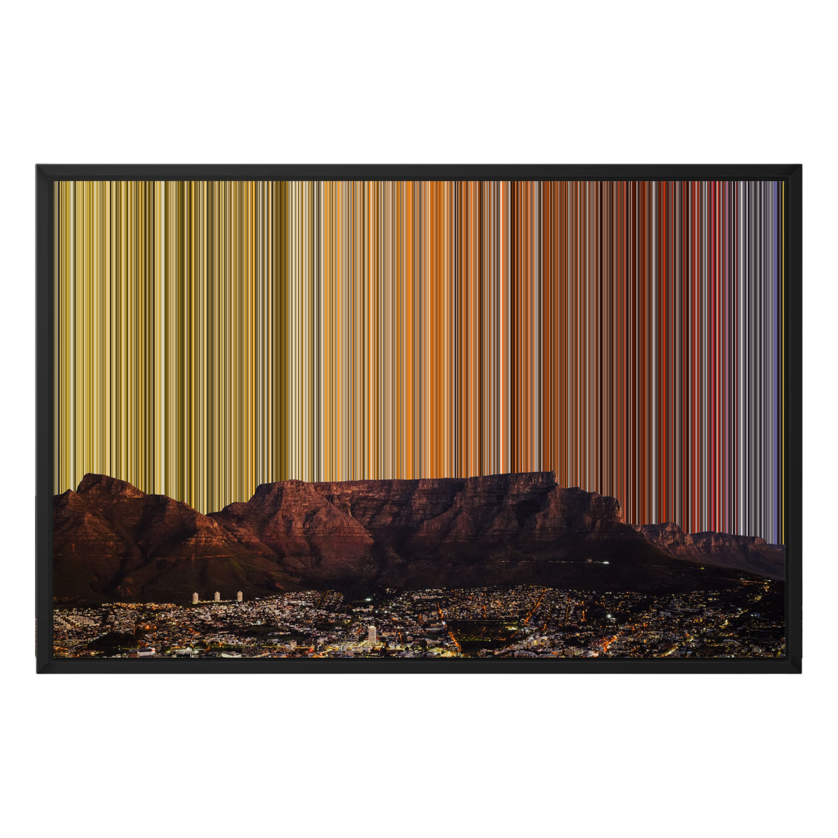 30×20" Float Frame Canvas - Black Frame variant