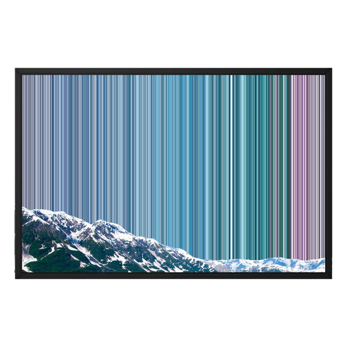 30×20" Float Frame Canvas - Black Frame variant