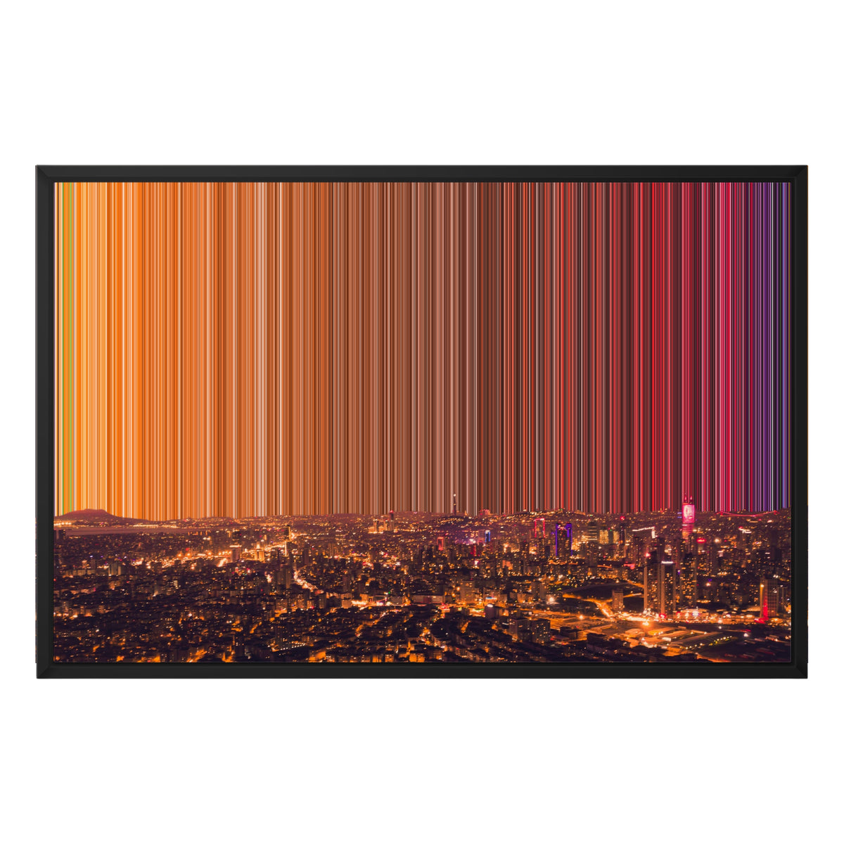 Leinwandbild mit Schattenfugenrahmen im Format 30×20", schwarzer Rahmen