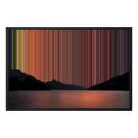 Lienzo con marco flotante, 30×20", marco negro