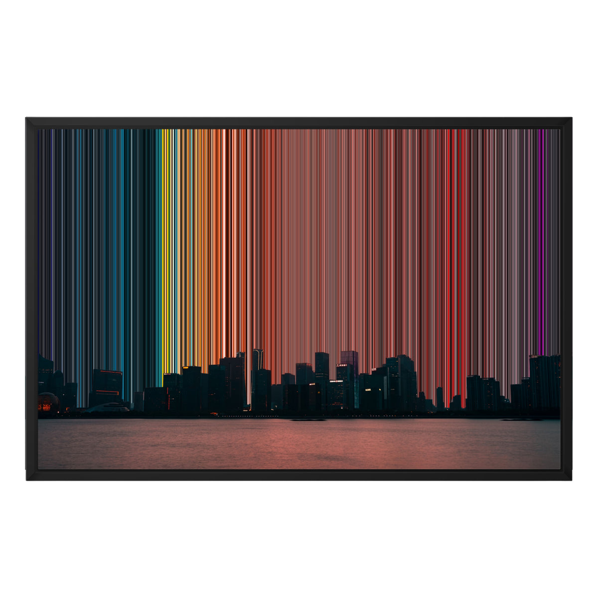 Leinwandbild mit Schattenfugenrahmen im Format 30×20", schwarzer Rahmen