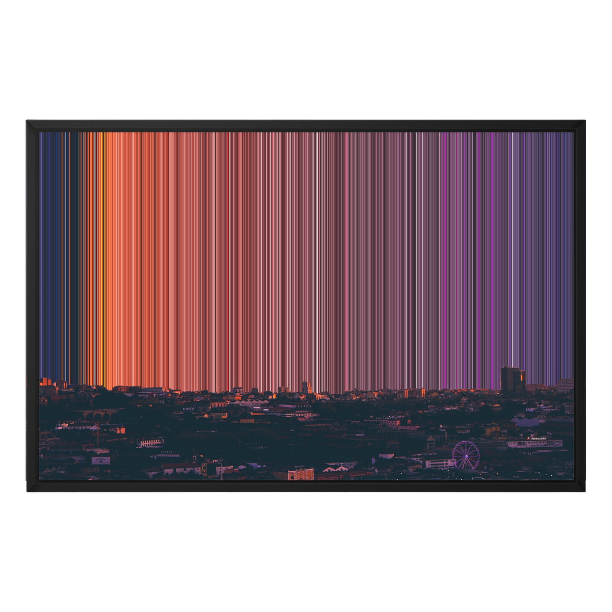 30×20" Float Frame Canvas - Black Frame variant