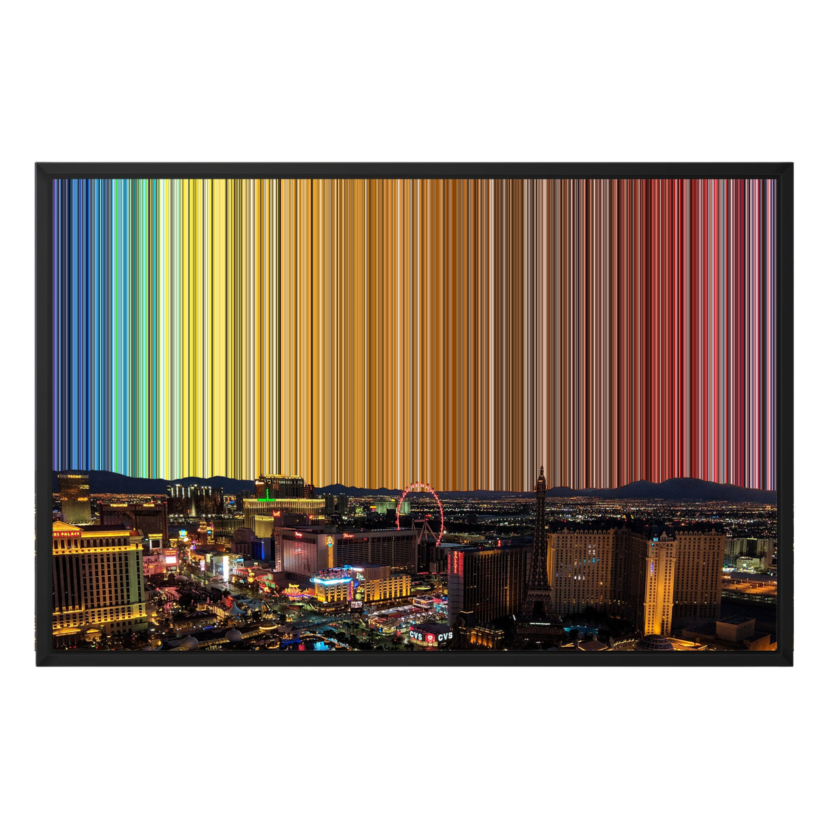 30×20" Float Frame Canvas - Black Frame variant