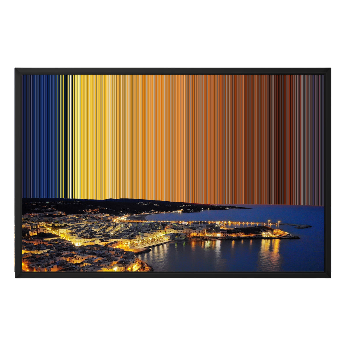 Lienzo con marco flotante, 30×20", marco negro