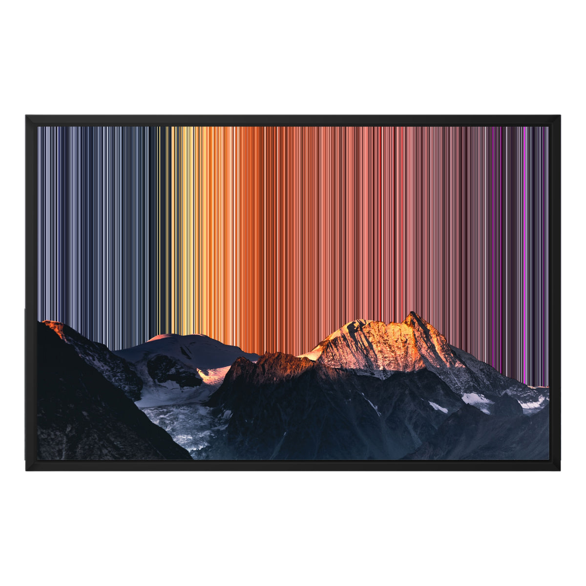 Lienzo con marco flotante, 30×20", marco negro