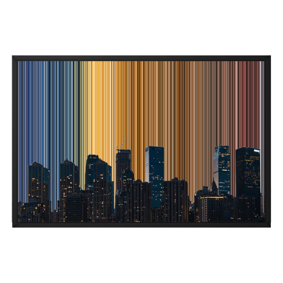 30×20" Float Frame Canvas - Black Frame variant