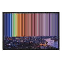 30×20" Float Frame Canvas - Black Frame variant