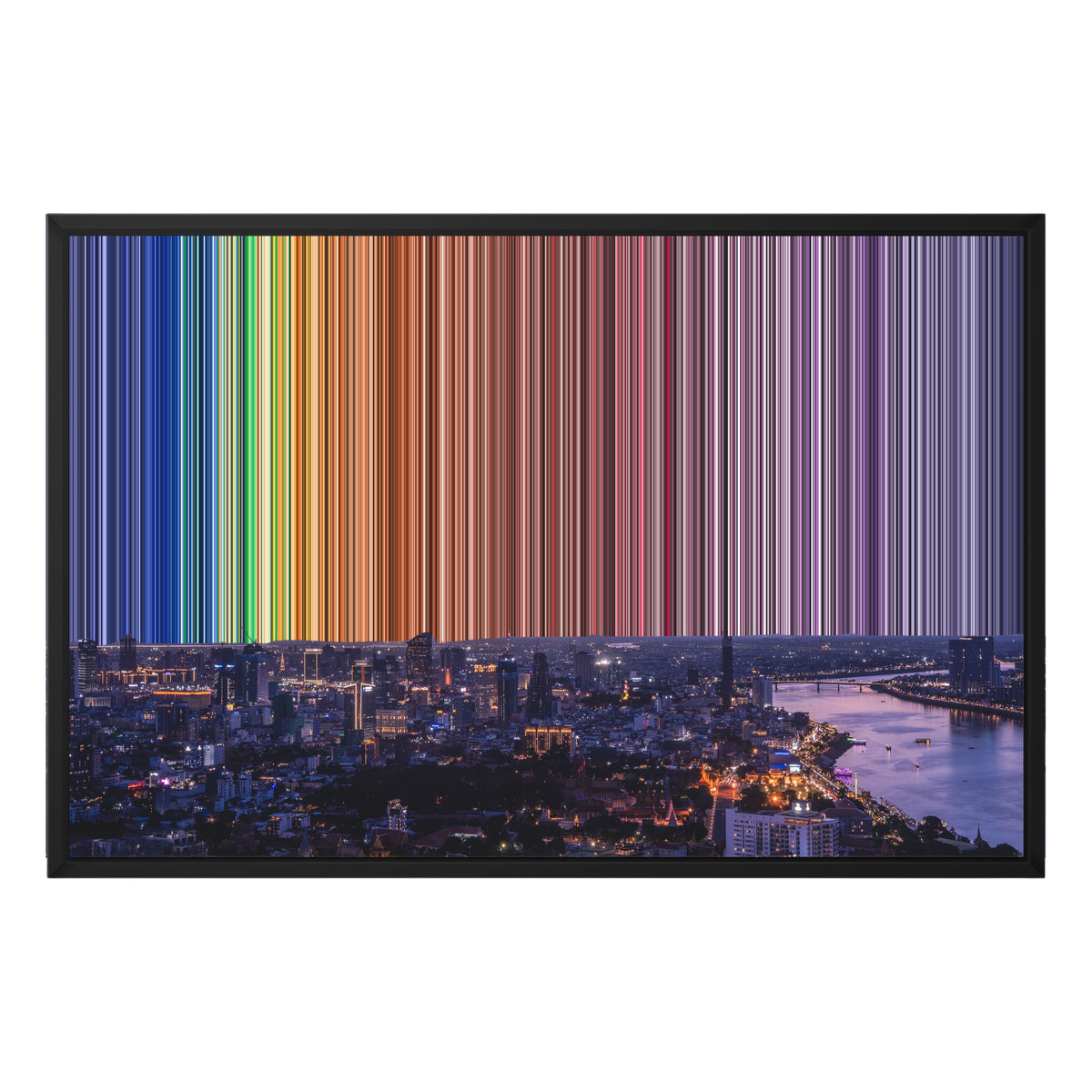 30×20" Float Frame Canvas - Black Frame variant