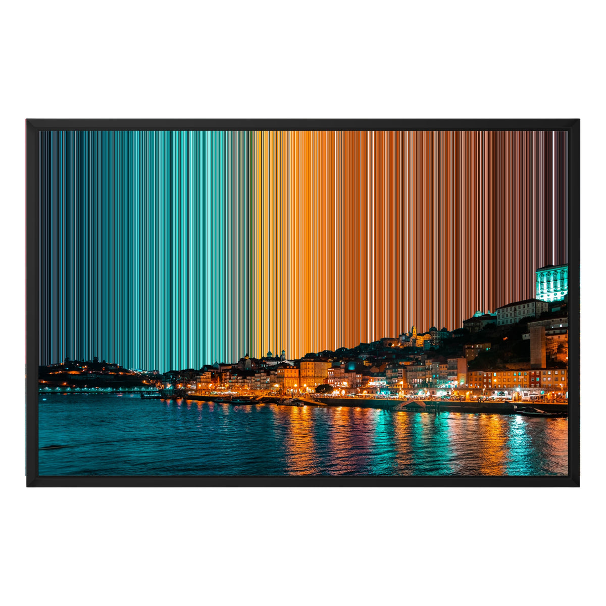Lienzo con marco flotante, 30×20", marco negro