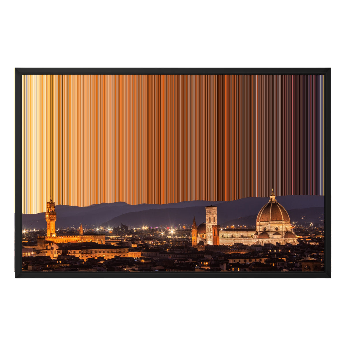 Lienzo con marco flotante, 30×20", marco negro