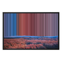 Lærred i floater-ramme, 30×20", sort ramme
