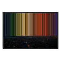 30×20" Float Frame Canvas - Black Frame variant