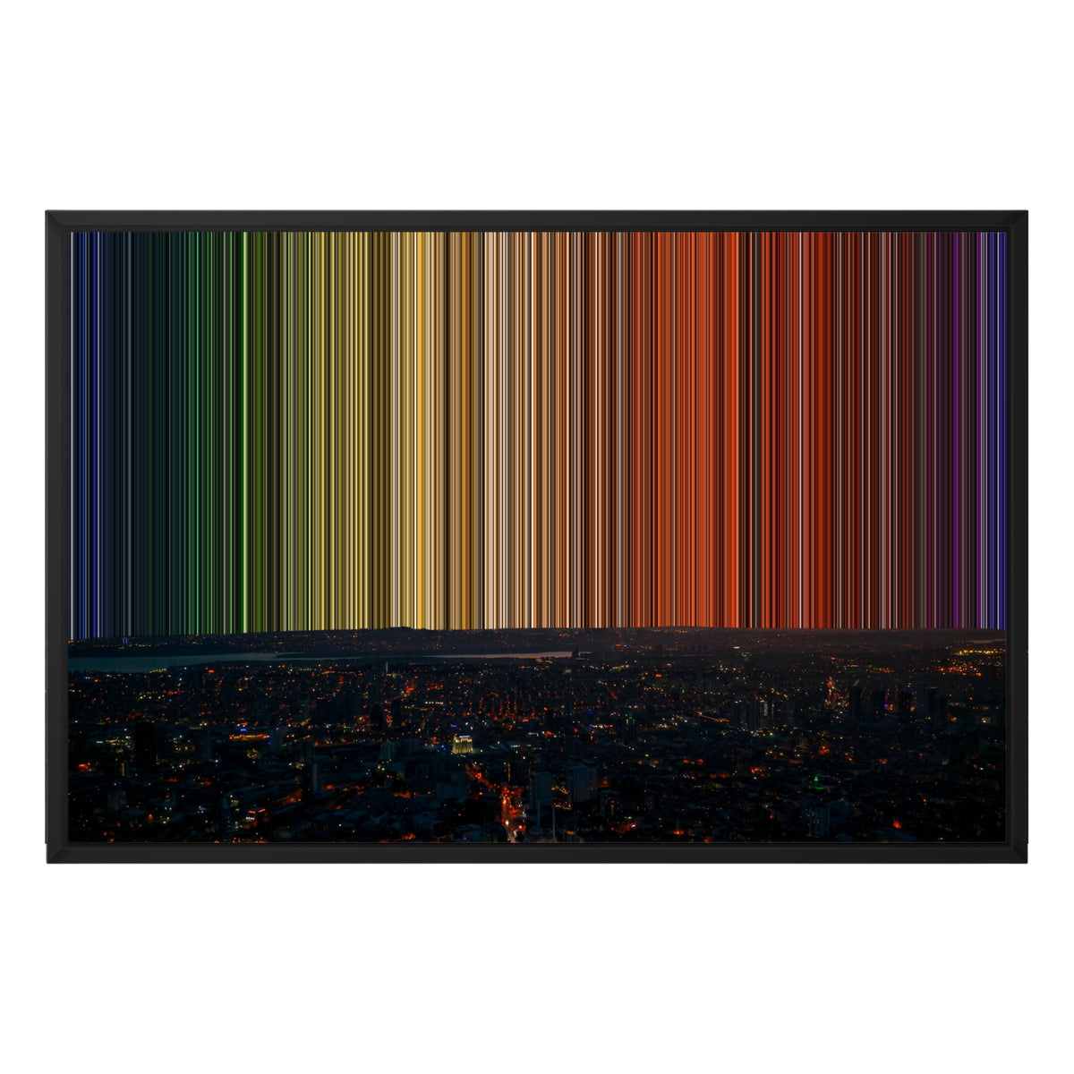 30×20" Float Frame Canvas - Black Frame variant