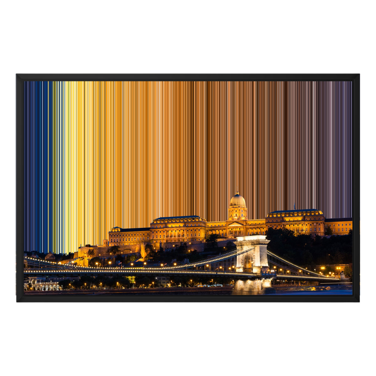 Lienzo con marco flotante, 30×20", marco negro