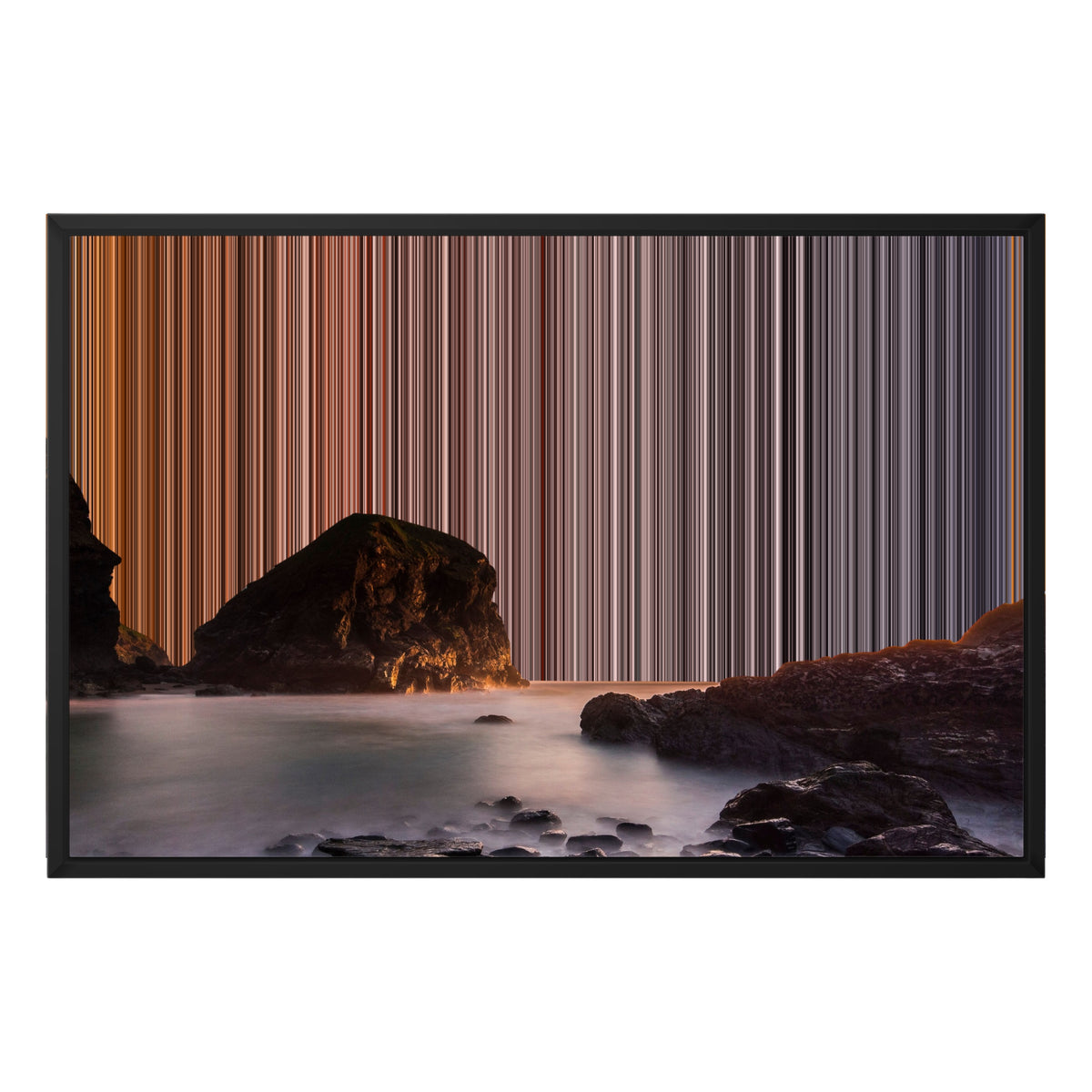 Lienzo con marco flotante, 30×20", marco negro