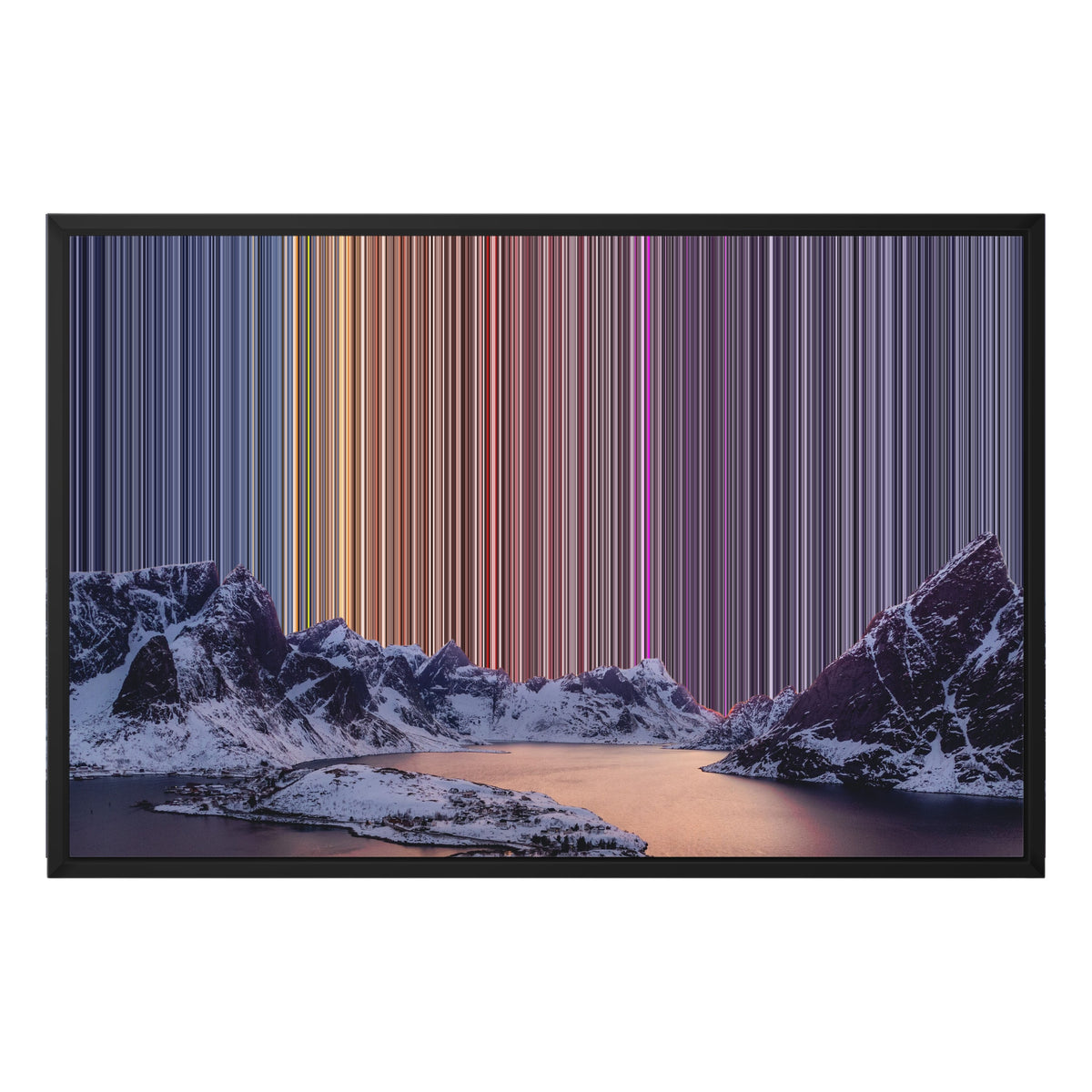 Lienzo con marco flotante, 30×20", marco negro