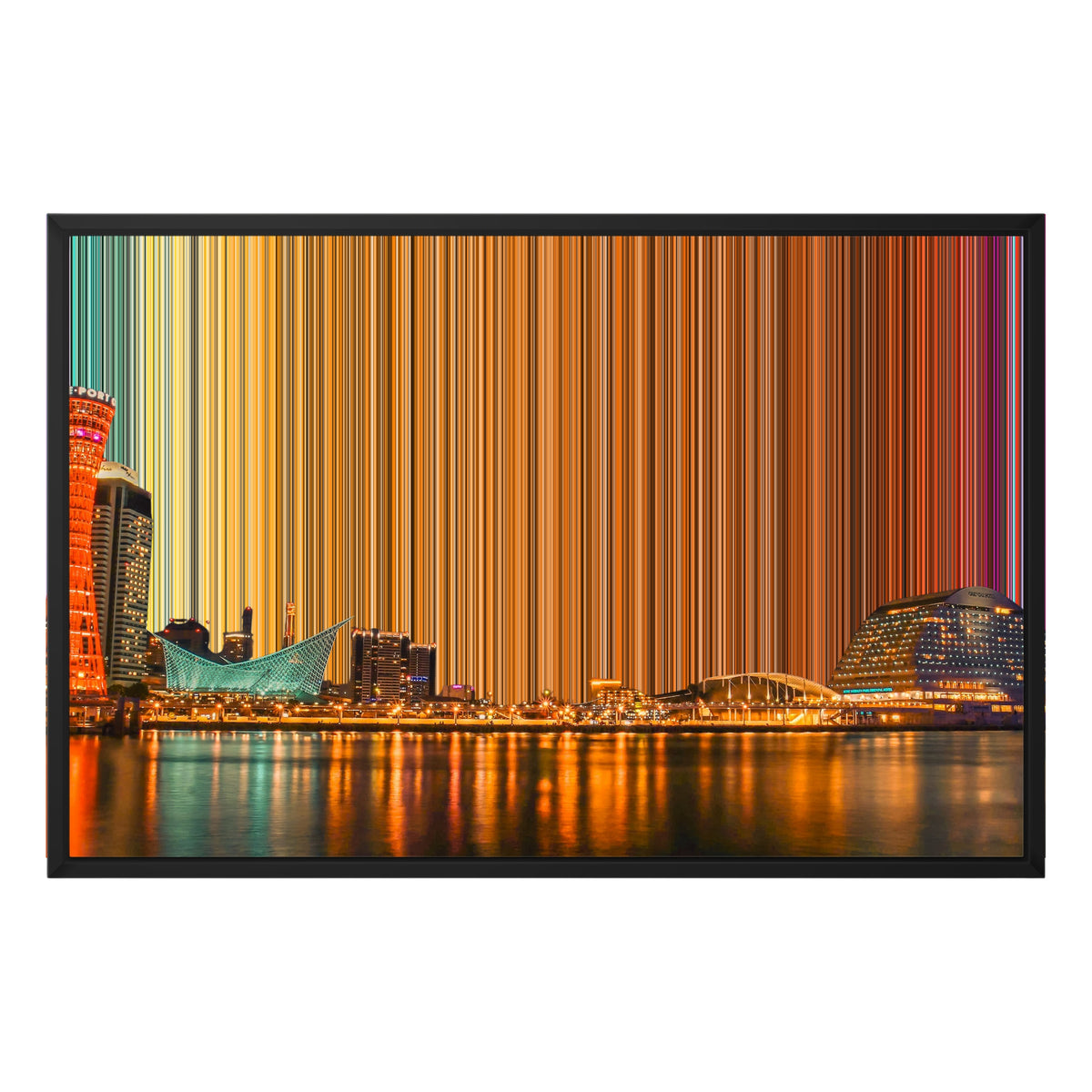 Lienzo con marco flotante, 30×20", marco negro