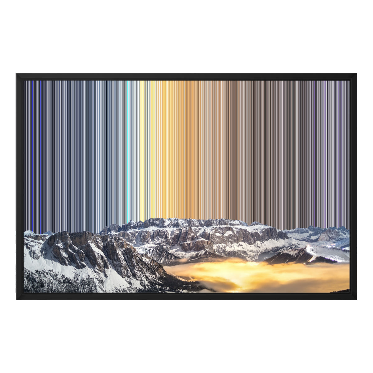 Lienzo con marco flotante, 30×20", marco negro