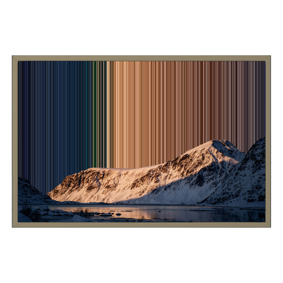 Canvas in baklijst, 30×20", naturel houten lijst