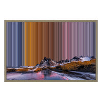 Canvastavla i floaterram, 30×20", ram i naturträ