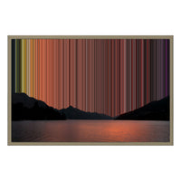 Lienzo con marco flotante, 30×20", marco de madera natural