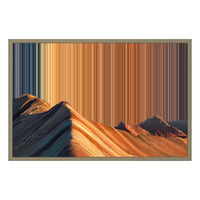 Lienzo con marco flotante, 30×20", marco de madera natural