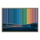 Lienzo con marco flotante, 30×20", marco de madera natural