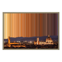 Lienzo con marco flotante, 30×20", marco de madera natural