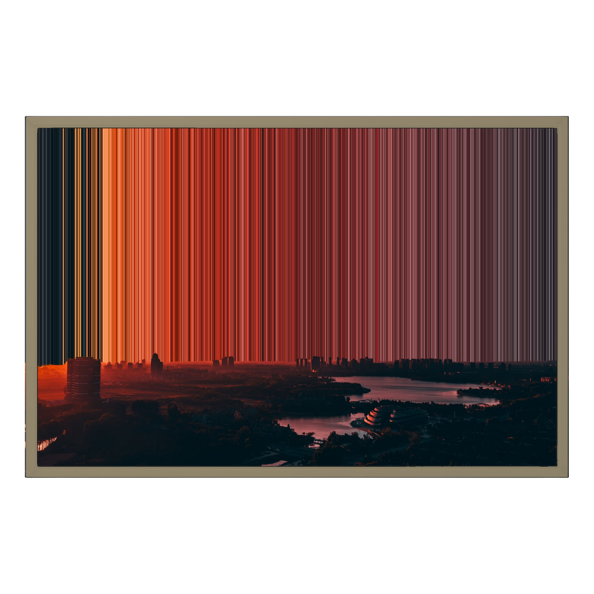 30×20" Float Frame Canvas - Natural Frame variant
