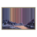 Lienzo con marco flotante, 30×20", marco de madera natural