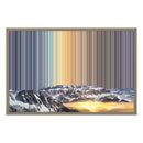 Lienzo con marco flotante, 30×20", marco de madera natural