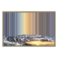 Lienzo con marco flotante, 30×20", marco de madera natural