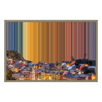 Leinwandbild mit Schattenfugenrahmen im Format 30×20", Rahmen aus Naturholz